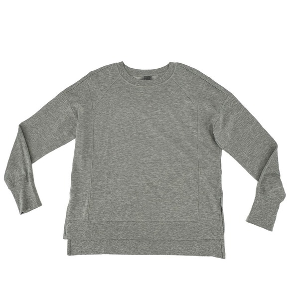 Sweaty Betty Gray Long Sleeve Crew Sweatshirt Top Split side Small - Picture 4 of 13